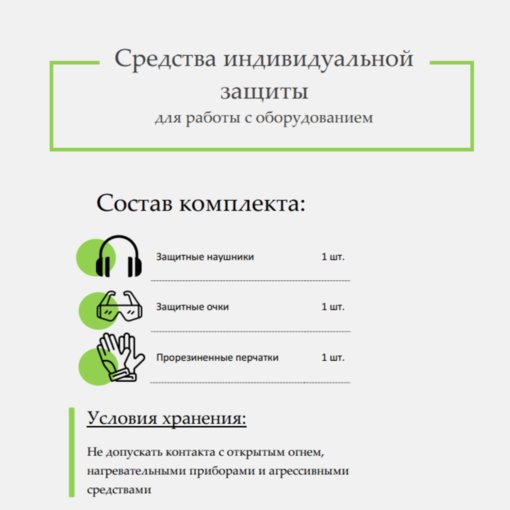 Комплект "СИЗ" для работы с садовой техникой купить за 2 950 руб. с доставкой по России