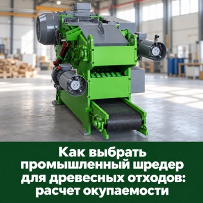 Как выбрать промышленный шредер для древесных отходов: расчет окупаемости