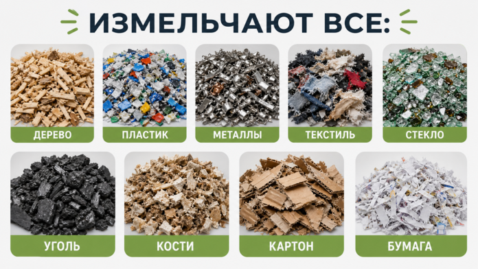 Двухвальный шредер ДШВ-мини 500, базовый купить за 690 000 руб. с доставкой по России