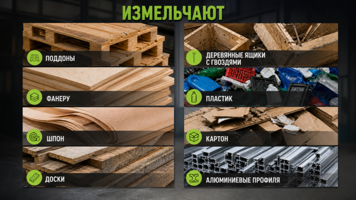 Горизонтальный шредер ГШД 110 (дизельный двигатель) купить за 5 500 000 руб. с доставкой по России